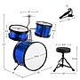 Hey! Play! Drum Set, Blue, 3 Pieces/Set (80-TT0078-BL) ~#|#~528EE8E7-9336-4390-85722F89FC5E5EA8_sc7