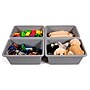 Humble Crew Small Storage Bin, Gray, 4/Pack (SM074)~#|#~5293BEB4-B672-481A-B63CEF33A4B75A4C_sc7