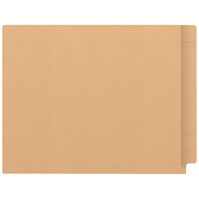 Medical Arts Press Kardex Match Reinforced End Tab File Folder, Straight Cut, Letter Size, Tan, 100/Box (S-09482-TAN) image 1