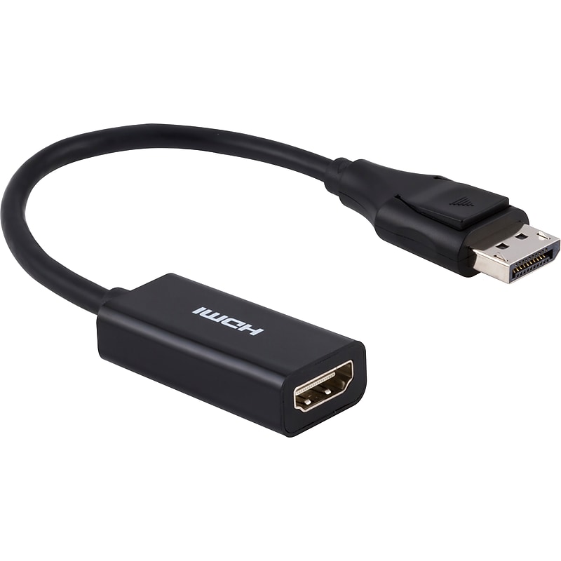Philips DisplayPort to HDMI Audio/Video Adapter, Male to Female, Black (SWV9200G/27) image 1