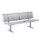 Alpine Industries 6' Galvanized Steel Park Bench with Curved Intermediate Armrest, Silver (ALP4250-6)~#|#~529CA3B0-8C59-44AB-844D27BB315E2D80_sc7