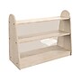 Flash Furniture Bright Beginnings 4-Section Storage Unit, 24.5"H x 31.5"W x 11.75"D, Brown (MK-KE19233-GG)~#|#~529F8B73-36D4-48E0-98DE541DBDDE1AAD_sc7