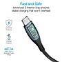 Naztech DigiWATT USB-C to USB-C Digital LED Cable, 6 ft., Black (16104)~#|#~52A43BC2-A001-4C5E-885C033AC212A221_sc7
