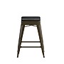 Flash Furniture Cierra Industrial Metal Counter Height Stools without Back, Gunmetal/Black, 4-Pieces/Pack (4ET32024GNRPL2B)~#|#~52A48989-3A2F-4947-8DAE5807751CD1FD_sc7