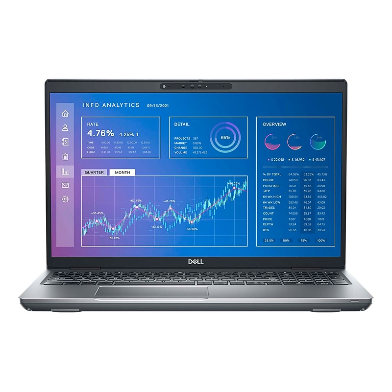Dell Precision 3571 15.6" Refurbished Laptop, Intel Core i7-12700H 2.3GHz, 32GB RAM, 512GB SSD, Windows 11 Pro image 1
