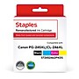 Staples Remanufactured Black/Tri-Color High Yield Ink Cartridge Replacement for Canon PG-245XL/CL-246XL, 2/Pack (ST2452462PKDS)~#|#~52A4E16B-EE6C-41D3-8683FFF8ADF7E37B_sc7