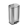 HLS Commercial Stainless Steel Trash Can with Hinged Lid, 8-Gallon, Silver (HLSS08RFR)~#|#~52A845A7-66C5-448A-9D66489E3EE81C52_sc7