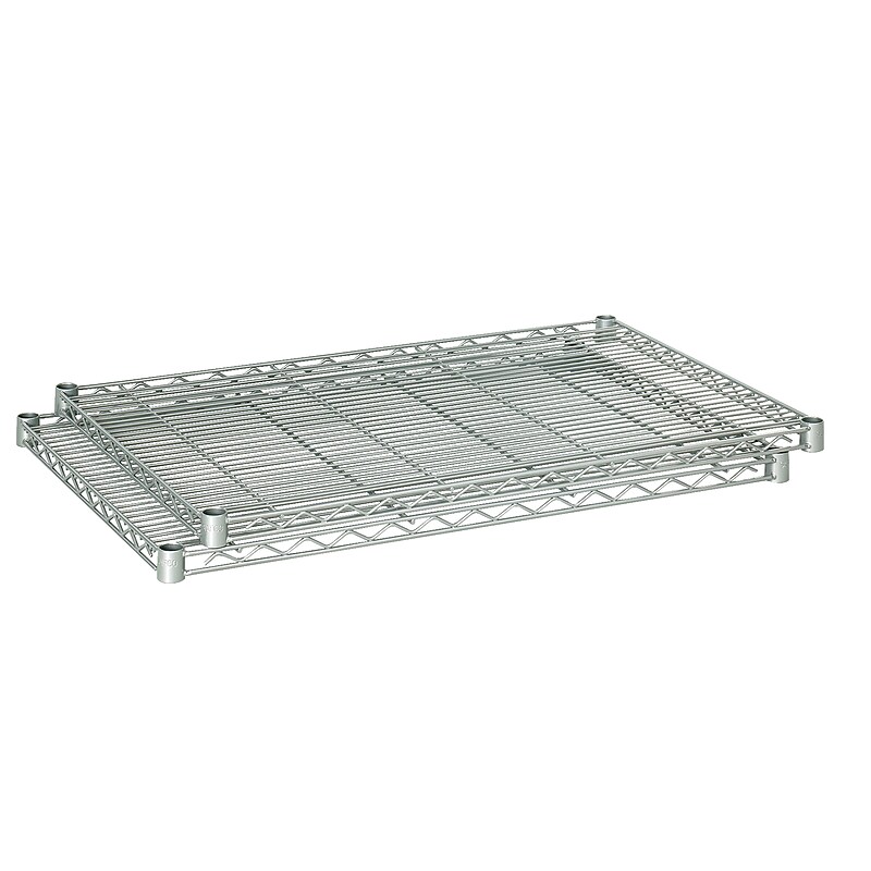 Safco Industrial 2-Shelf Metal Extra Shelf Pack, 36", Metallic Gray (5287GR) image 1