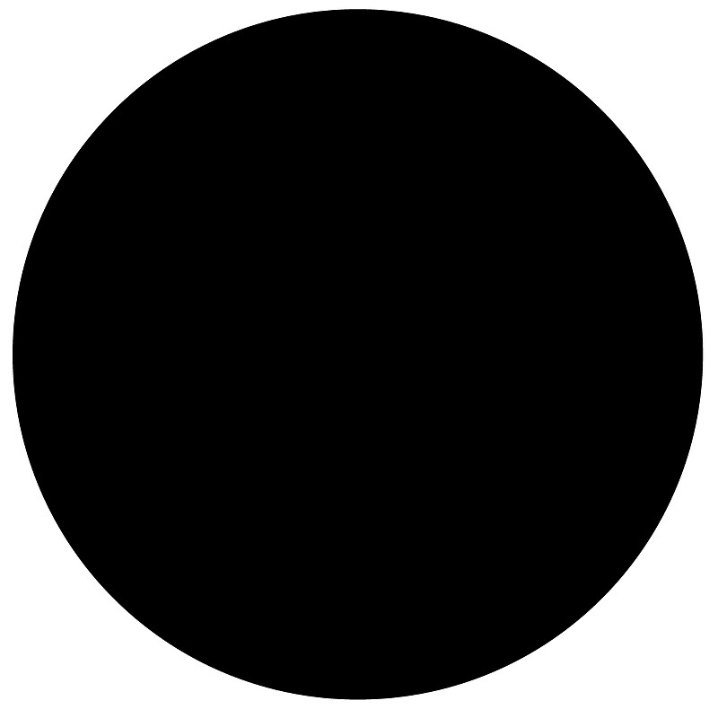 Decker Tape Products Round Color Code Label, Black, 1000 Labels/Roll (SL6111-BK) image 1