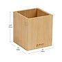 Mind Reader Wood Pen Cup Holder, Brown (BMPEN-BRN) ~#|#~52AF6672-E527-457F-A4F6C35B6AD9A7FB_sc7