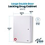 Viva Comfort Large Double Door Medicine Locking Secure Storage Medical Cabinet, 1.7 cu. ft., White (ADIME999-03-WHI-MK)~#|#~52B167D7-0360-40D1-966B2EFC15C15B7C_sc7