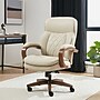 La-Z-Boy Colston Ergonomic Vegan Leather Swivel Executive Chair, Cream (60120-CRM)~#|#~52B3B98D-6ACB-45A9-AC66D3F407B61569_sc7