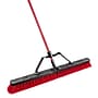 Libman Commercial 36" Multi-Surface Heavy-Duty Push Broom, Red & Black Bristles, 3/Carton (1101)~#|#~52B6FE49-4303-4152-9F56AC7AFE3FDF50_sc7