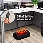 Mind Reader Heated Memory Foam Footrest with 4 Heat Settings, Timer & Auto Shut-Off, Adjustable Height, Black (HEATFOOT-BLK)~#|#~52BDF60F-4C30-4478-B6A3E8C625D2F9C6_sc7