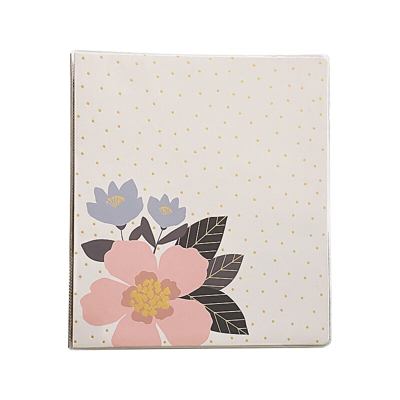 Carolina Pad Keep it in Line 1" 3-Ring Flexible Poly Binder, Assorted Colors (75053) image 1