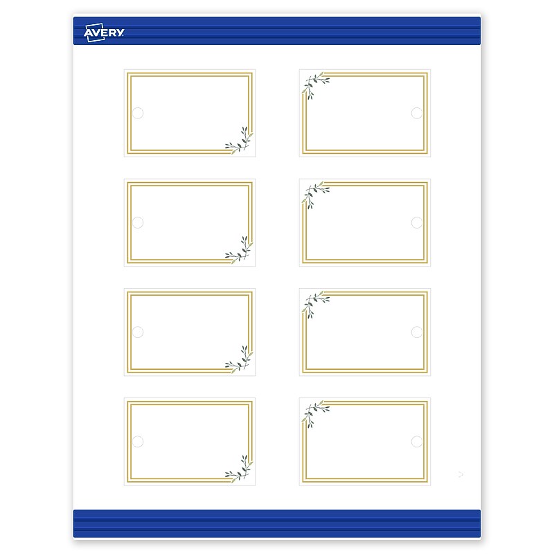 Avery  3" Blank Price & Merchandise Tags, White, 80/Carton (S00-DN0-PRMWT10) image 1
