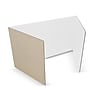 Flipside Foldable Cardboard Freestanding Privacy Panel, 12"H x 48"W, White, 24/Pack (60005-24)~#|#~52C71363-396A-48C7-A241A1D822679F2A_sc7