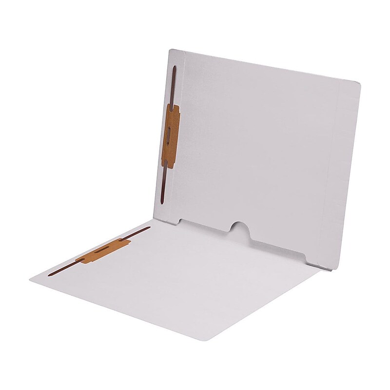 Medical Arts Press End Tab File Folder, Straight Cut, Letter-Size, White, 250/Carton (S-09019-WHT-B) image 1