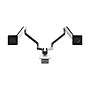 Humanscale Dual Monitor Arm, Polished Aluminum (X22DBW)~#|#~52D86340-3F06-4828-8C4FB5B2DFEA9FC8_sc7