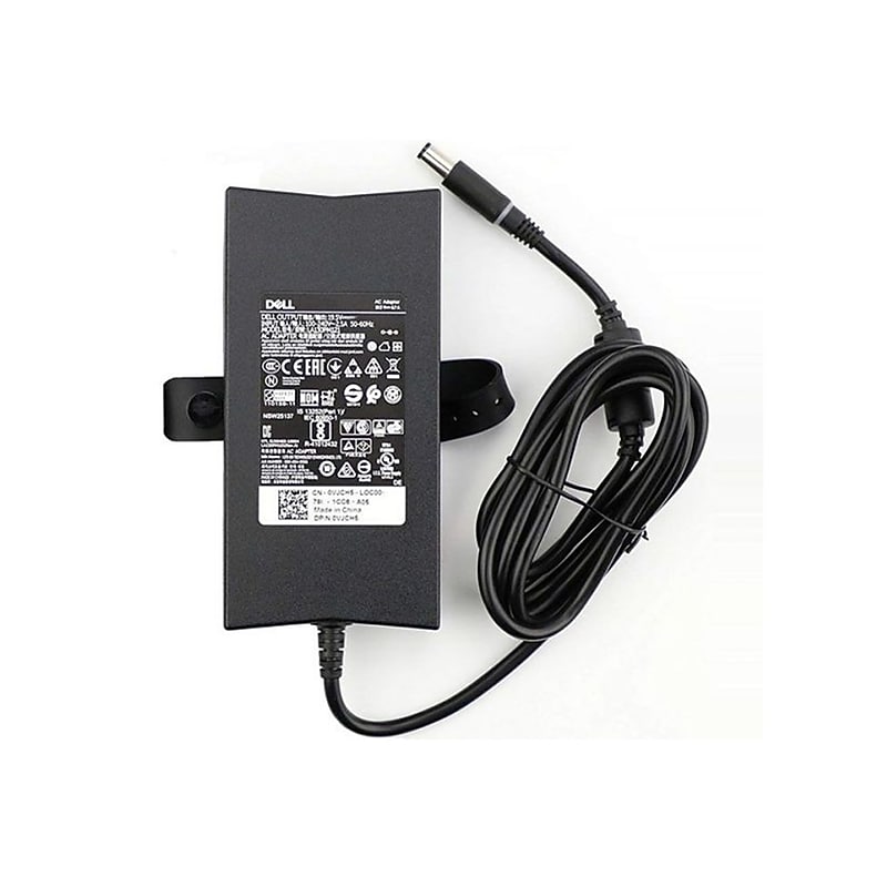 Dell 130W Laptop Power Adapter for Dell Inspiron Laptop, Black (0W1828) image 1