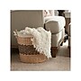 Household Essentials Black Band Cattail/Paper Rope Storage Basket, Natural/Black (ML-6733)~#|#~52DFCAF8-2C73-4D23-87B1731670EA2C5D_sc7
