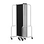 National Public Seating Robo Series 9-Panel Folding Mobile Room Divider, 72"H x 210"W, Black Fabric (RDG6-9PT10)~#|#~52E05397-63C3-4C17-8A2B0F0070408EB6_sc7