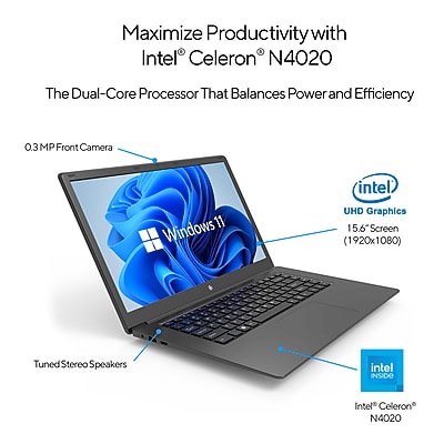 Core Innovations CLT2156 15.6″ LCD Laptop, 2.8Ghz, 4GB RAM, 64GB SSD, Windows 11 Home, Black (CLT2156BL) Sansujyuku sansujyuku.com