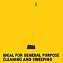 Rubbermaid 10.5" Polypropylene Bristle Flagged Angled Broom, Yellow/Gray (FG637500GRAY)~#|#~52E9A02B-7961-4242-85970DE3DF153149_sc7