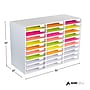 AdirOffice 30-Compartment Literature Organizer, 32" x 13", White (501-30-WHI)~#|#~52ED1DCC-1453-4AE3-BC7707A6C9B2BC06_sc7