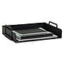 Mind Reader 4-Compartment Stackable Plastic Desk Tray, Black (DANSTACK4-BLK)~#|#~52ED2ABF-38D3-44CF-8C05680280362E9B_sc7