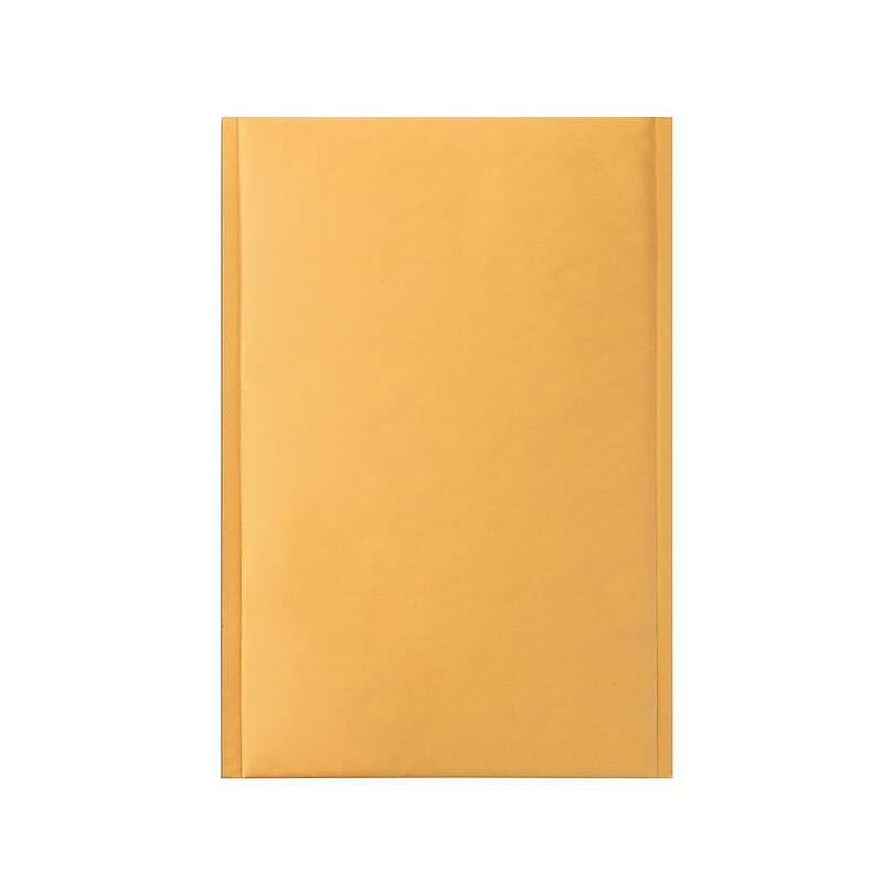 Staples 9.25" x 11" Self-Sealing Bubble Mailer, #2, Kraft, 100/Carton (ST56581B) image 1
