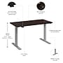 Bush Business Furniture Move 60 Series 48"W Electric Height Adjustable Standing Desk, Mocha Cherry (M6S4824MRSK)~#|#~52F18741-2384-49C9-B5C06083CAFC5E93_sc7