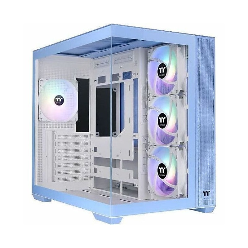 Thermaltake View 380 TG ARGB Mid Tower Gaming Computer Case Hydrangea, Blue (CA-1Z2-00MFWN-00) image 1