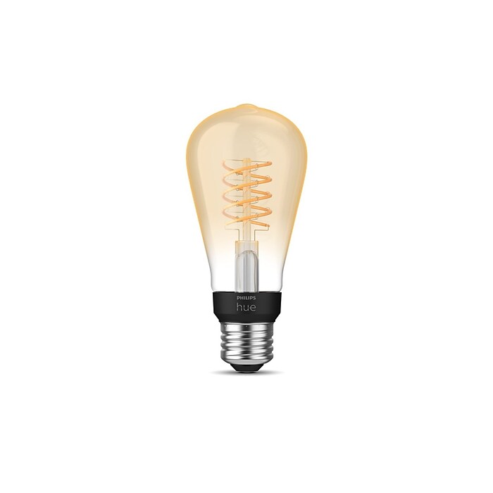 Philips Hue 60W Equivalent ST19 LED Smart Bulb, White (571125