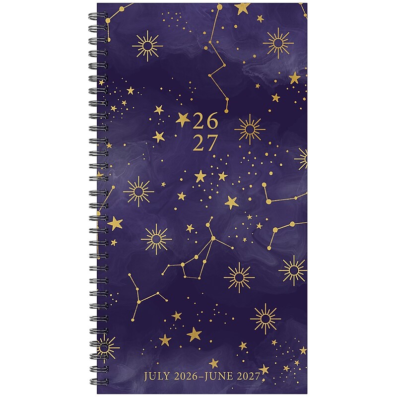 2026-2027 Willow Creek 3.5" x 6.5" Academic Weekly & Monthly Planner, Starry Intentions (64610) image 1