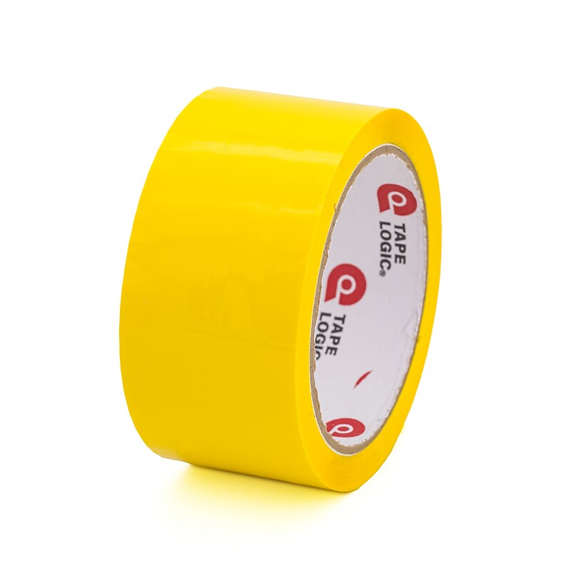 Tape Logic Colored Carton Sealing Heavy Duty Packing Tape, 2" x 110 yds., Yellow, 36/Carton (T90222Y) image 1