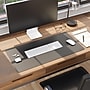 Smead Medium Vegan Leather Anti-Slip Desk Pad, 31.5" x 15.7", Charcoal (SMD64833)~#|#~5307F586-22B5-41B3-B181D1FD669DBA49_sc7