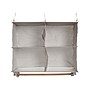 Household Essentials Wide Organizer, 4 Pockets with Wood Hangbar (7400-1)~#|#~53090509-70B3-4A77-BBFB17BFD9F84443_sc7