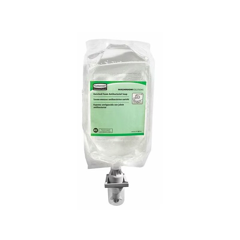 Rubbermaid Antibacterial Foaming Hand Soap Refill for AutoFoam Dispenser, 1,100 mL, 4/Carton (RCP2147027) image 1