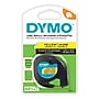 DYMO LetraTag 91332 Plastic Label Maker Tape, 1/2" x 13', Black on Yellow (91332)~#|#~530F54B9-ACDE-4B9F-863CCA88794A439C_sc7