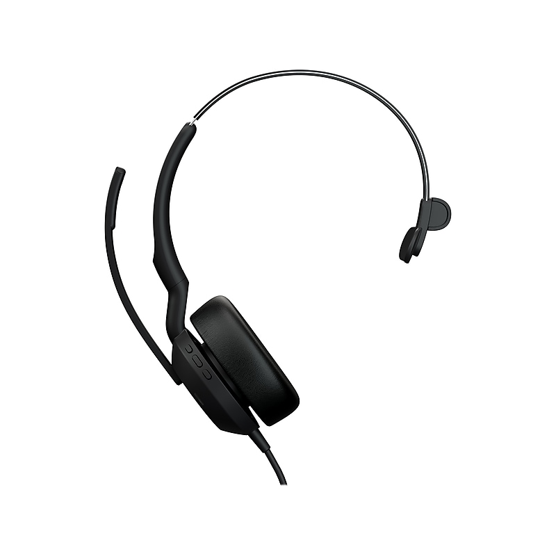 jabra Evolve2 50 Active Noise Canceling Bluetooth Mono Computer Headset, USB-A, UC Certified (25089-889-999) image 1