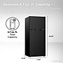 TCL 4.7 Cu. Ft. Compact Double Door Refrigerator, Black (TRM47D5AB)~#|#~53146AFE-97A9-4EAF-84AB5CE6BA346070_sc7