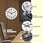 Infinity Instruments Prosaic 12" Quartz Wall Clock, Plastic Case, Battery Powered (90/1224-1SV)~#|#~531574DA-3007-4A0E-A96ABE21384F96F3_sc7
