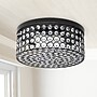 Lalia Home Glam 2 Light 12 Inch Round LED Flush Mount, Restoration Bronze (LHM-2003-RZ)~#|#~531799D4-8D5E-429C-8B6BE19A672260C5_sc7