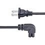 StarTech 10' NEMA 1-15P to Right Angle C7 Laptop Power Cord, Black (PXT101NB-STRA-10F)~#|#~531866F0-E124-4FF4-82F4A8D6E349C0A3_sc7