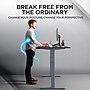 Uncaged Ergonomics Rise Up 24"-49"H Electric Adjustable Height Standing Desk with Black Bamboo Desktop (Rugbk)~#|#~53193002-82E4-421A-B276DA74410FE94A_sc7