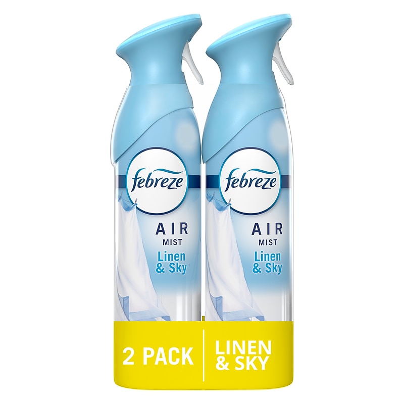 Febreze Air Mist Air Freshener Spray, Linen & Sky Scent, 8.1 oz., 2/Pack (4108/77995) image 1