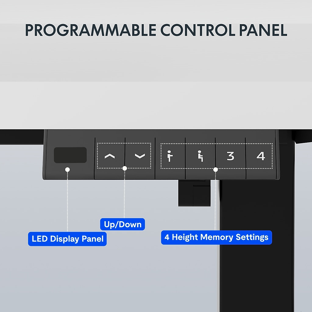 Close-up of programmable control panel with LED display