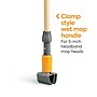 Coastwide Professional™ 60" Clamp Style Wood Wet Mop Handle, Plastic Head (CW61060-CC)~#|#~5321A4BC-BB68-49EB-96479D01ED432FFC_sc7