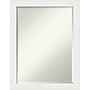 Amanti Art Vanity White Narrow Frame Wall Mirror, 27.5" x 21.5" (A42674593098)~#|#~532332B9-FFEB-4393-898592FB8DA6387E_sc7